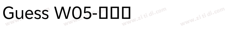 Guess W05字体转换